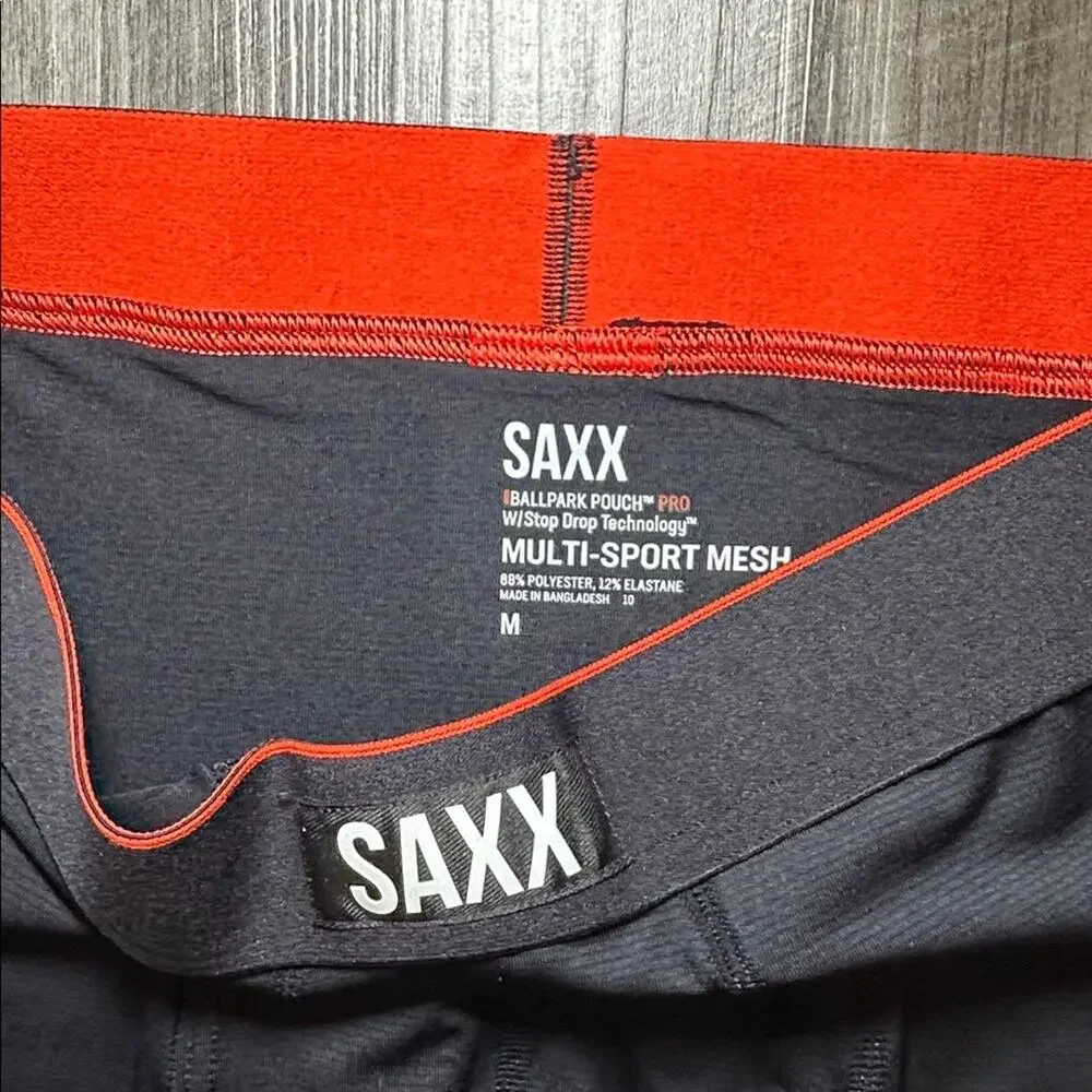 Saxx Multi-Sport Mesh Ballpark Pouch Pro Stop Drop Texh Boxer Brief (NWOT) - M